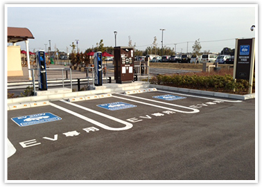 電気自動車用充電器の設置