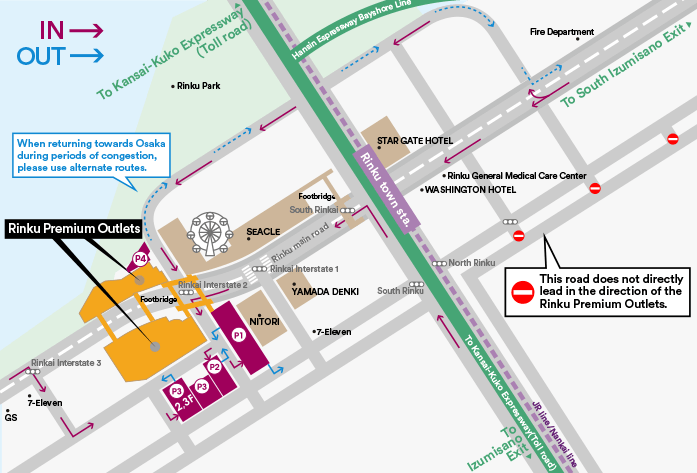 RINKU PREMIUM OUTLETS® Access Map