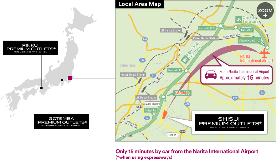 SHISUI PREMIUM OUTLETS® Access Map