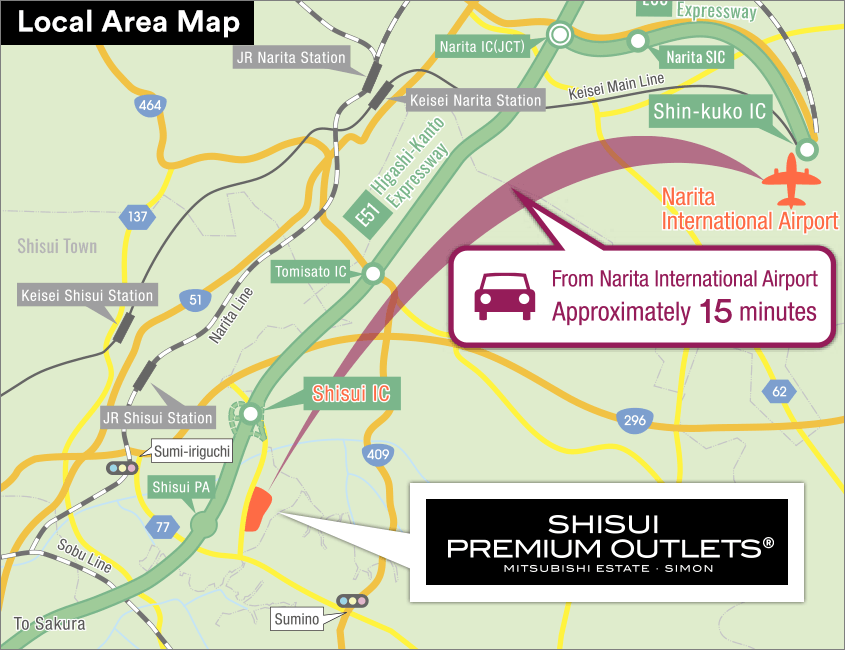 SHISUI PREMIUM OUTLETS® Access Map