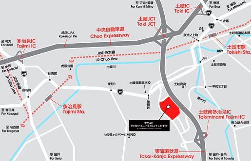 TOKI PREMIUM OUTLETS® Access Map