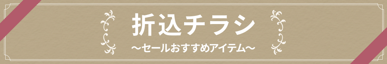 折込チラシ　～セールおすすめアイテム～