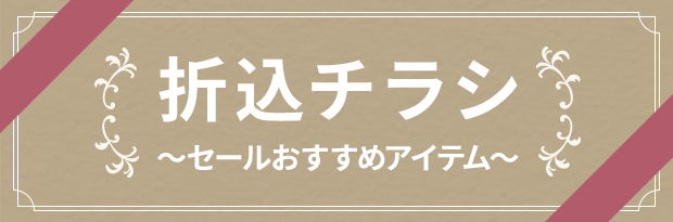 折込チラシ　～セールおすすめアイテム～