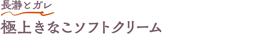 長瀞とガレ 極上きなこソフトクリーム