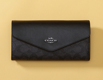 Coach エンベロープ ウォレット・シグネチャーキャンバス