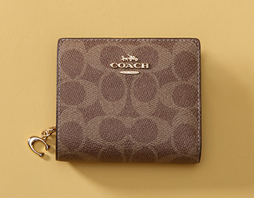 Coach スナップ ウォレット・シグネチャー キャンバス