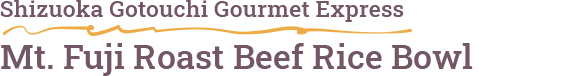 Shizuoka Gotouchi Gourmet Express Mt. Fuji Roast Beef Rice Bowl