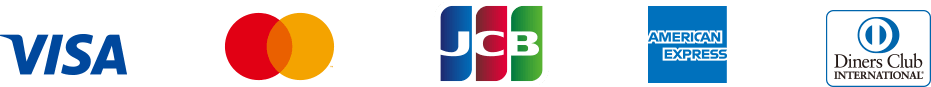 VISA / Mastercard / JCB / American Express / Diners Club