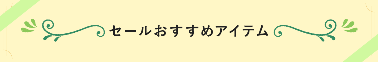 セールおすすめアイテム