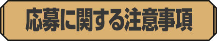 応募に関する注意事項 