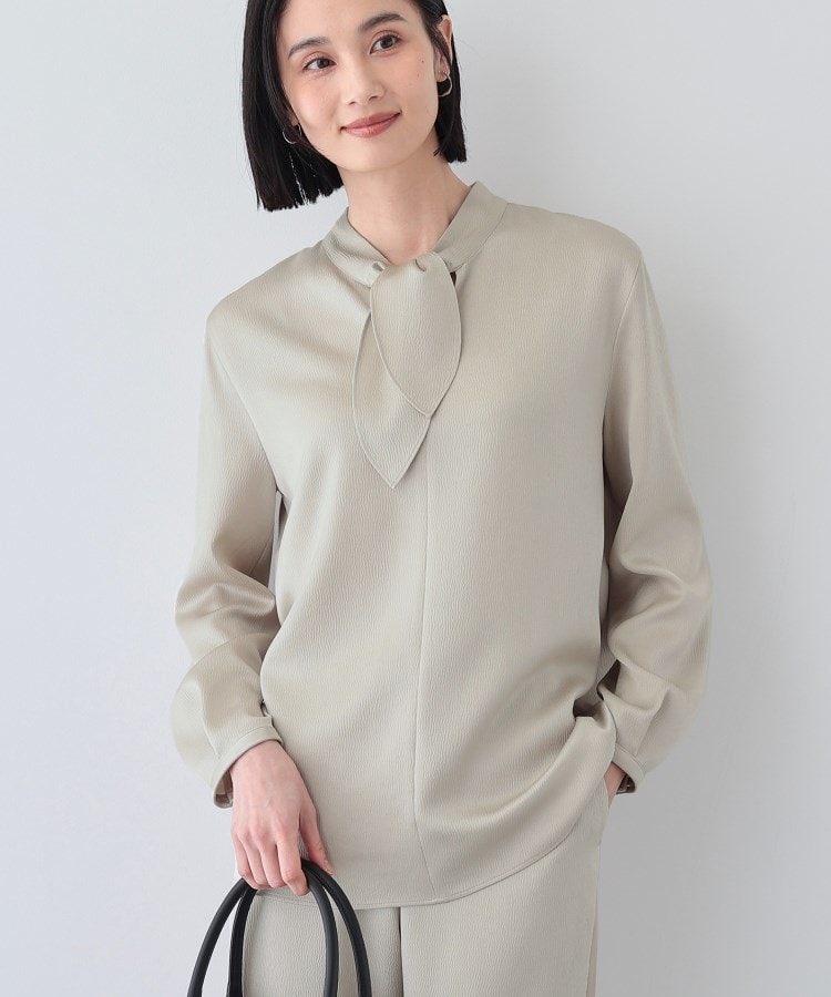 ◇【日本製／SETUP可能】スカーフデザインブラウス - Stock Finder 