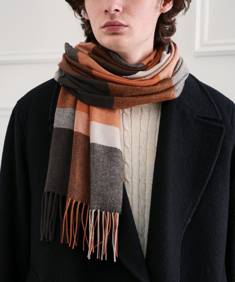 【最終値下げ完売品】Randy チェック柄マフラーセットジャケット 新品未使用 RANDY 完売 チェック柄マフラーセットジャケット 新品未