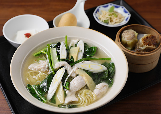 恵那鶏と野菜のタンメン点心セット