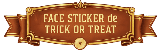 FACE STICKER de TRICK OR TREAT