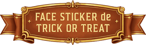 FACE STICKER de TRICK OR TREAT